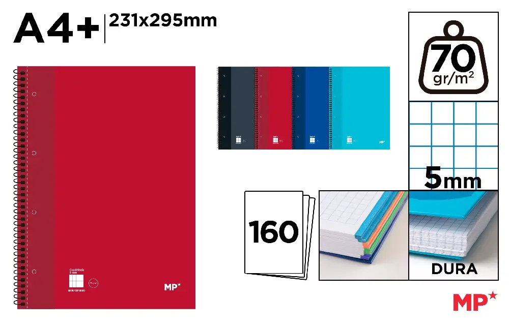 CADERNO EXTRADURA A4 160 FOLHAS GRID